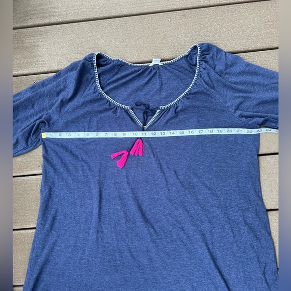 61. Lucky Brand Women’s Chambray  Blue Sleep Shirt. SIze XL - Picture 10 of 12